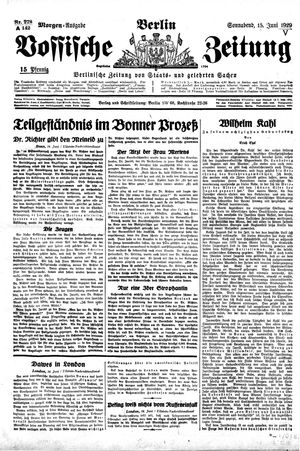 Vossische Zeitung vom 15.06.1929