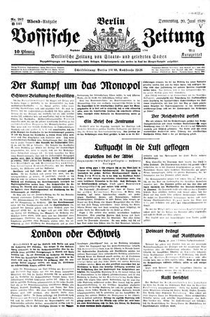 Vossische Zeitung vom 20.06.1929