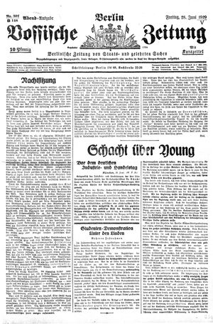 Vossische Zeitung vom 28.06.1929
