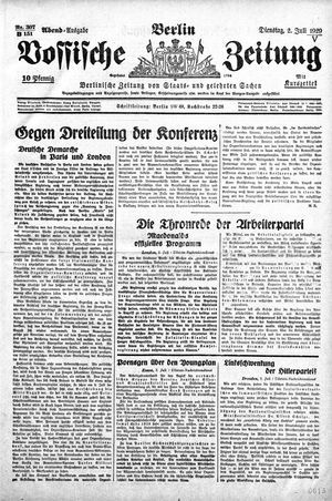 Vossische Zeitung on Jul 2, 1929