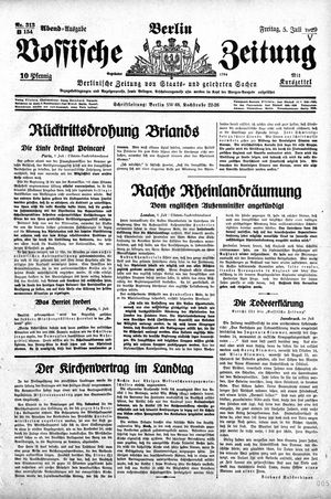 Vossische Zeitung vom 05.07.1929