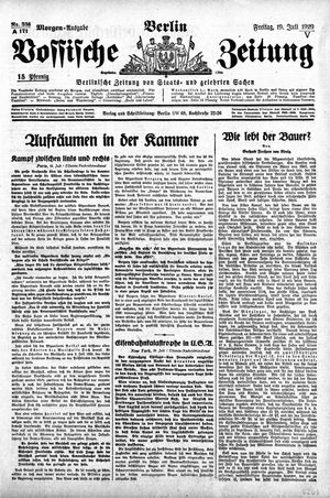 Vossische Zeitung vom 19.07.1929