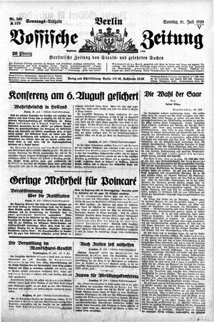 Vossische Zeitung on Jul 21, 1929