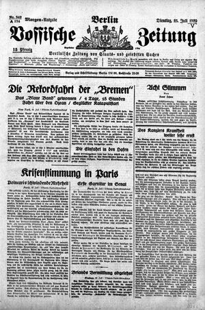 Vossische Zeitung vom 23.07.1929