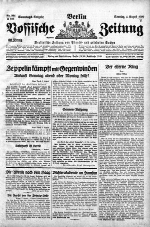 Vossische Zeitung vom 04.08.1929