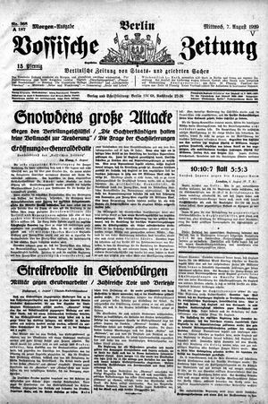 Vossische Zeitung on Aug 7, 1929