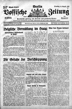 Vossische Zeitung vom 13.08.1929