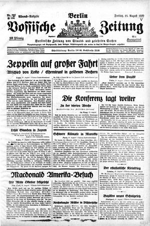 Vossische Zeitung on Aug 23, 1929