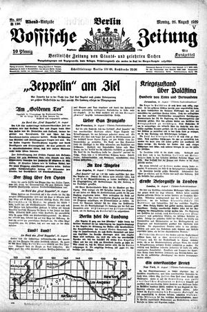 Vossische Zeitung vom 26.08.1929