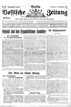 Vossische Zeitung vom 15.09.1929