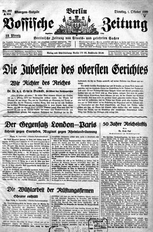 Vossische Zeitung on Oct 1, 1929