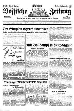 Vossische Zeitung on Nov 22, 1929