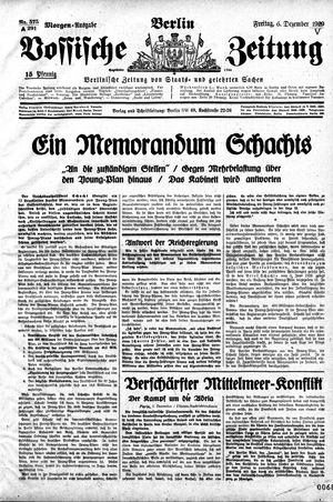 Vossische Zeitung on Dec 6, 1929