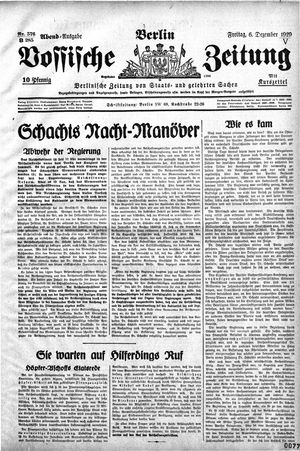 Vossische Zeitung on Dec 6, 1929