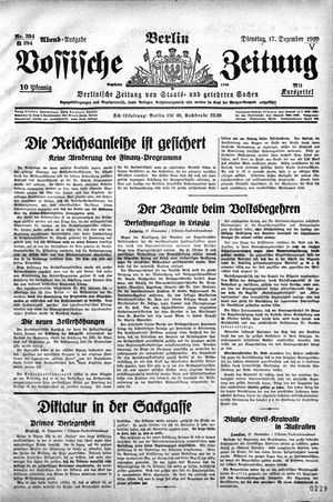 Vossische Zeitung vom 17.12.1929
