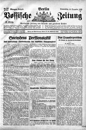 Vossische Zeitung vom 19.12.1929