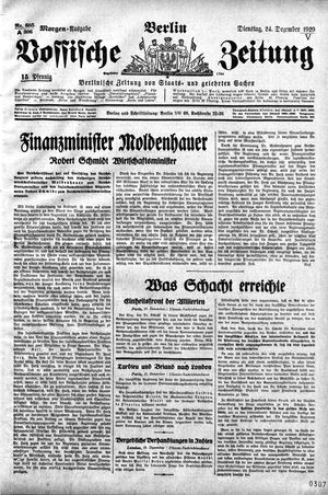Vossische Zeitung vom 24.12.1929