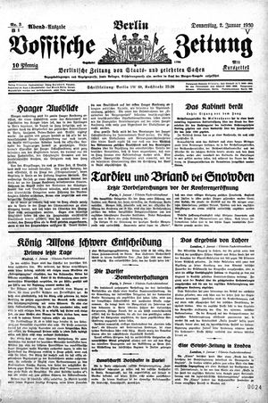 Vossische Zeitung vom 02.01.1930