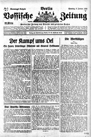Vossische Zeitung vom 05.01.1930