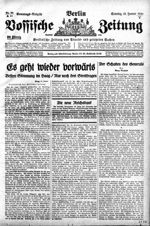 Vossische Zeitung on Jan 12, 1930
