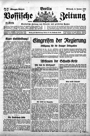 Vossische Zeitung vom 15.01.1930