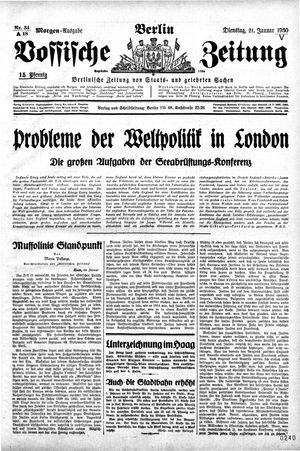 Vossische Zeitung on Jan 21, 1930