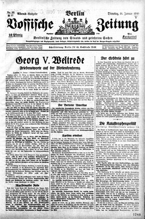 Vossische Zeitung on Jan 21, 1930