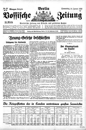 Vossische Zeitung on Jan 23, 1930