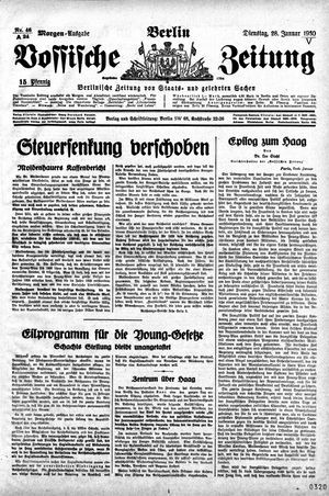 Vossische Zeitung vom 28.01.1930