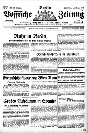 Vossische Zeitung vom 01.02.1930