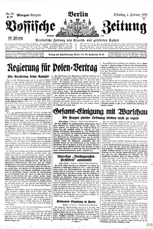 Vossische Zeitung vom 04.02.1930