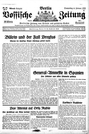 Vossische Zeitung vom 06.02.1930