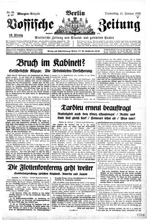 Vossische Zeitung vom 27.02.1930