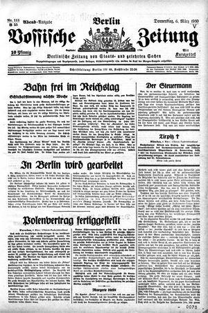 Vossische Zeitung on Mar 6, 1930