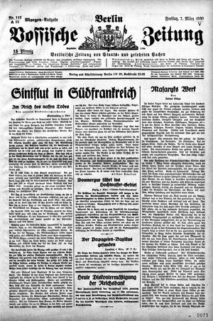 Vossische Zeitung on Mar 7, 1930
