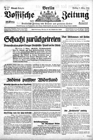 Vossische Zeitung vom 07.03.1930