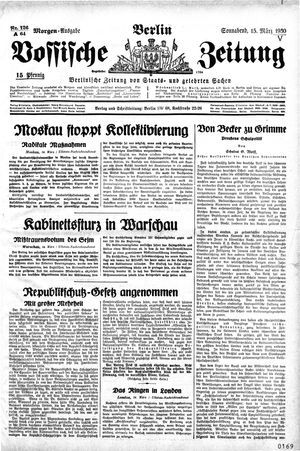 Vossische Zeitung vom 15.03.1930