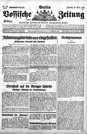 Vossische Zeitung on Mar 23, 1930