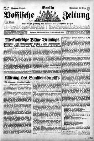 Vossische Zeitung vom 29.03.1930