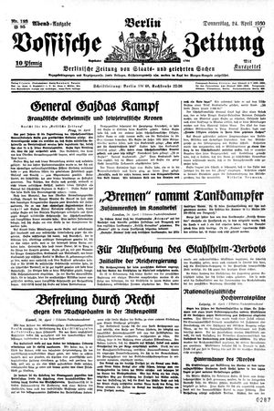 Vossische Zeitung vom 24.04.1930