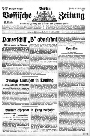 Vossische Zeitung on May 9, 1930