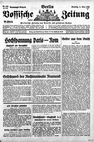 Vossische Zeitung vom 11.05.1930