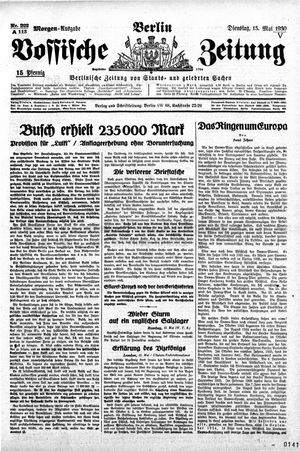 Vossische Zeitung on May 13, 1930