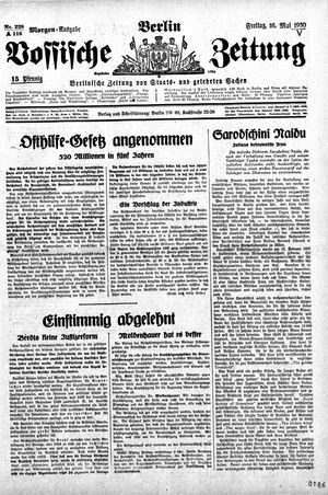 Vossische Zeitung vom 16.05.1930