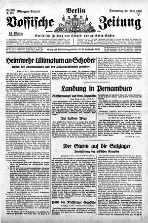 Vossische Zeitung vom 22.05.1930