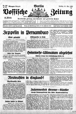 Vossische Zeitung vom 23.05.1930