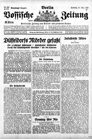 Vossische Zeitung vom 25.05.1930