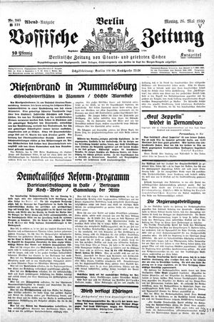 Vossische Zeitung vom 26.05.1930