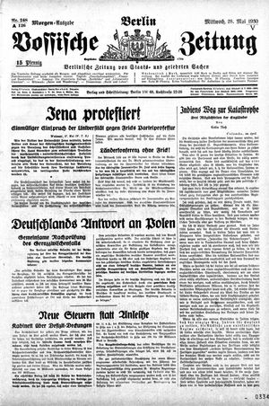 Vossische Zeitung vom 28.05.1930
