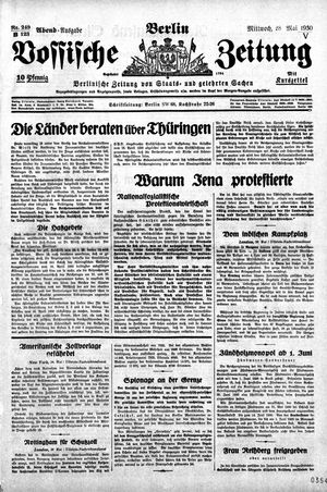 Vossische Zeitung vom 28.05.1930